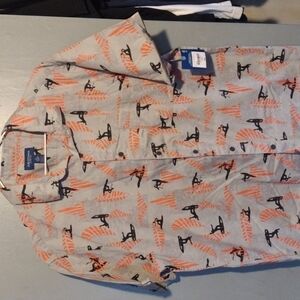 ARIZONA button-up surfer shirt mens Size Large Beach shirt